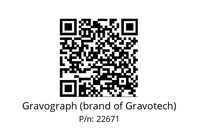   Gravograph (brand of Gravotech) 22671