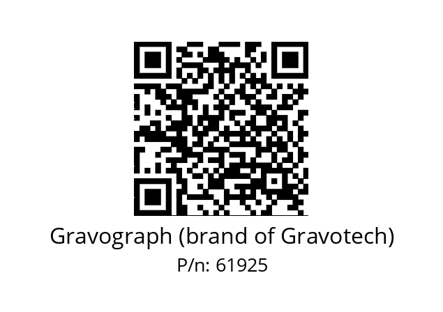   Gravograph (brand of Gravotech) 61925