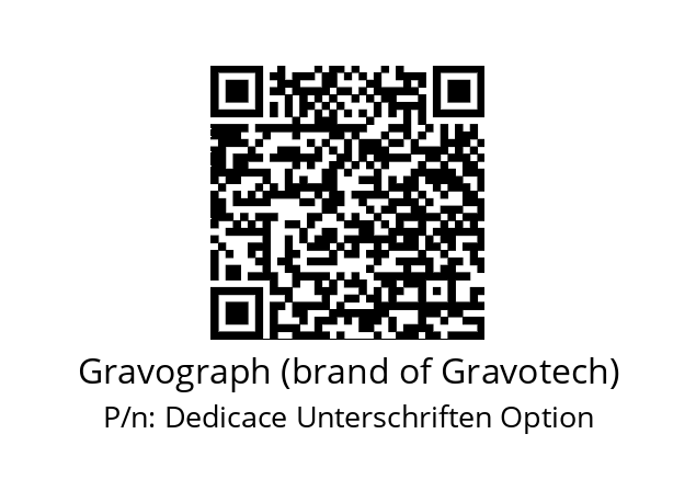   Gravograph (brand of Gravotech) Dedicace Unterschriften Option