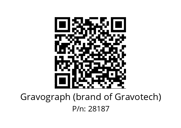   Gravograph (brand of Gravotech) 28187