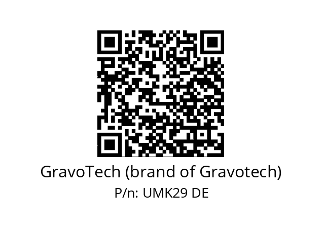   GravoTech (brand of Gravotech) UMK29 DE