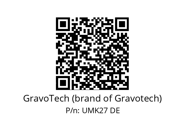   GravoTech (brand of Gravotech) UMK27 DE