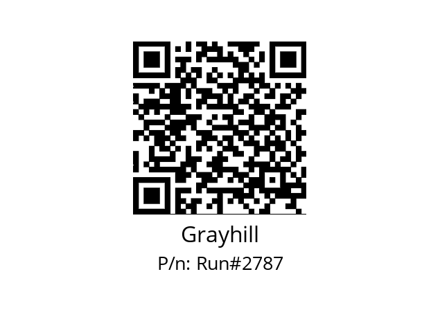   Grayhill Run#2787