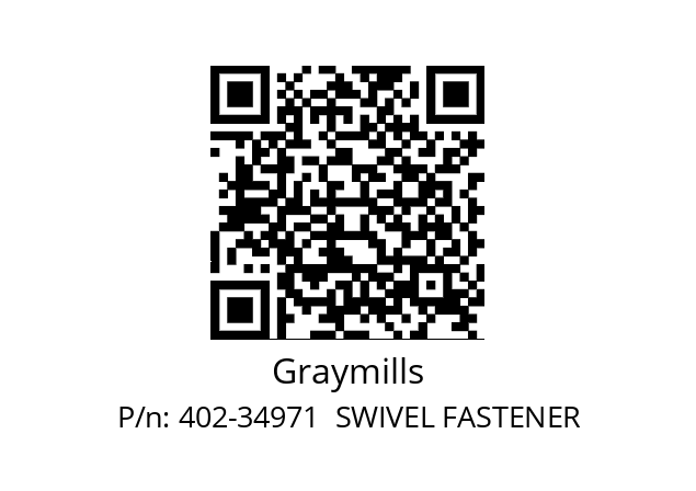   Graymills 402-34971  SWIVEL FASTENER