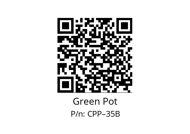   Green Pot CPP–35B