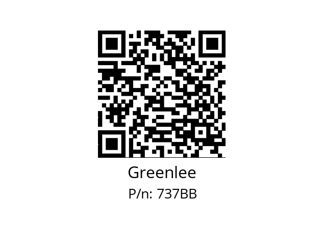   Greenlee 737BB