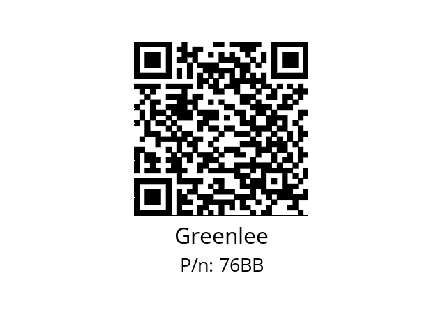   Greenlee 76BB