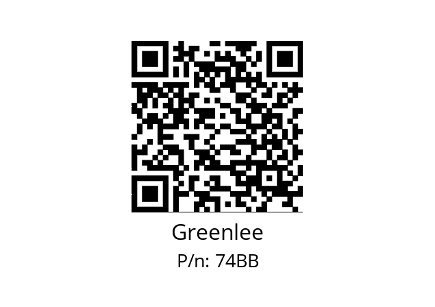   Greenlee 74BB