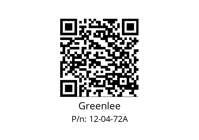   Greenlee 12-04-72A