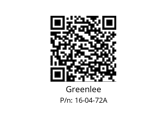   Greenlee 16-04-72A