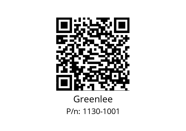   Greenlee 1130-1001