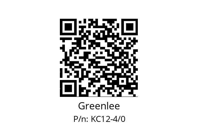   Greenlee KC12-4/0