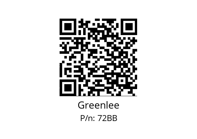   Greenlee 72BB