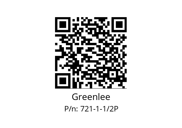   Greenlee 721-1-1/2P