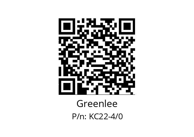   Greenlee KC22-4/0