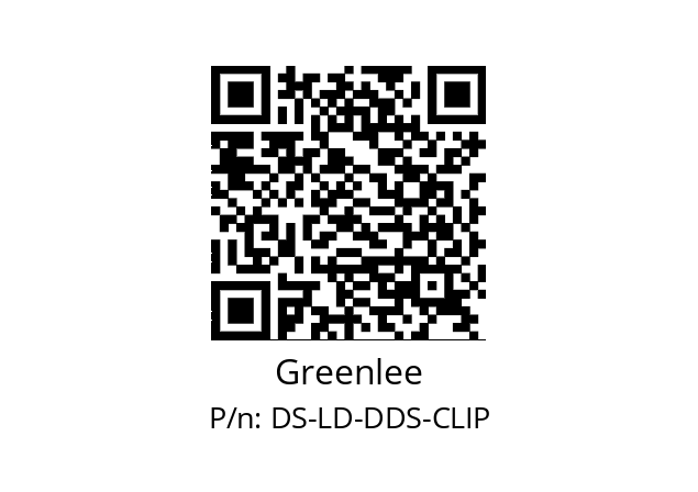   Greenlee DS-LD-DDS-CLIP