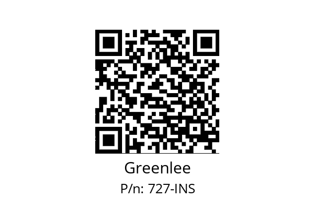   Greenlee 727-INS