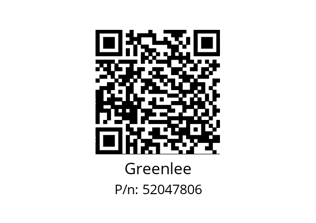   Greenlee 52047806