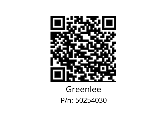   Greenlee 50254030