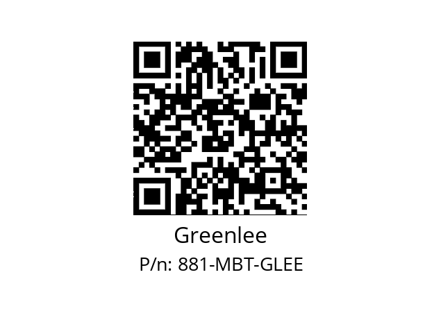   Greenlee 881-MBT-GLEE