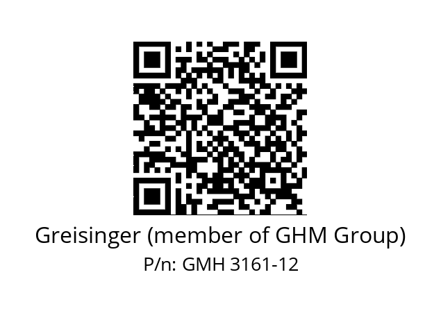   Greisinger (member of GHM Group) GMH 3161-12