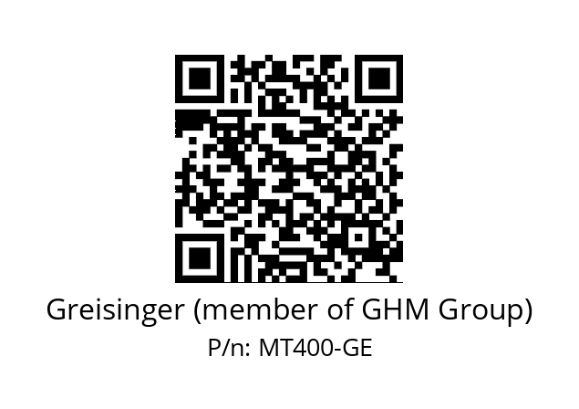   Greisinger (member of GHM Group) MT400-GE