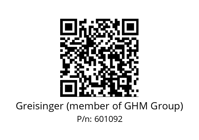   Greisinger (member of GHM Group) 601092