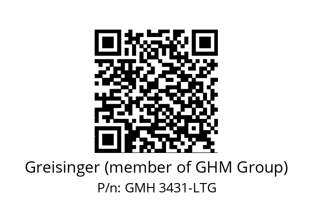   Greisinger (member of GHM Group) GMH 3431-LTG