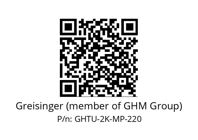   Greisinger (member of GHM Group) GHTU-2K-MP-220