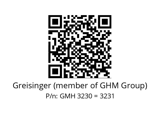   Greisinger (member of GHM Group) GMH 3230 = 3231