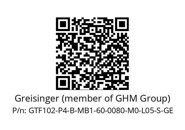   Greisinger (member of GHM Group) GTF102-P4-B-MB1-60-0080-M0-L05-S-GE