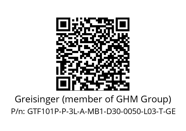   Greisinger (member of GHM Group) GTF101P-P-3L-A-MB1-D30-0050-L03-T-GE