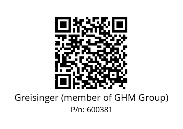   Greisinger (member of GHM Group) 600381