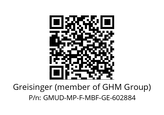   Greisinger (member of GHM Group) GMUD-MP-F-MBF-GE-602884