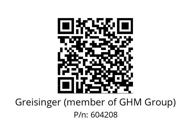   Greisinger (member of GHM Group) 604208