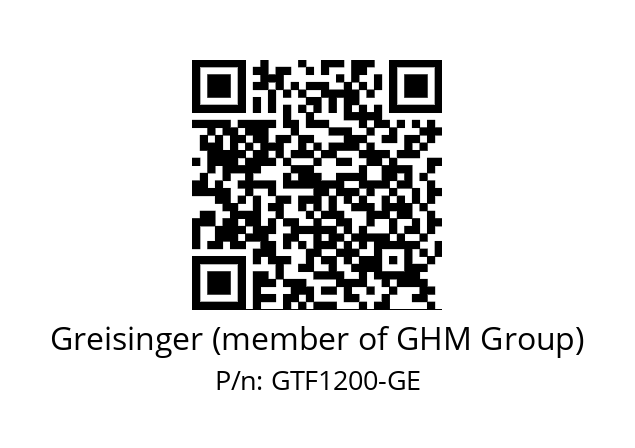   Greisinger (member of GHM Group) GTF1200-GE