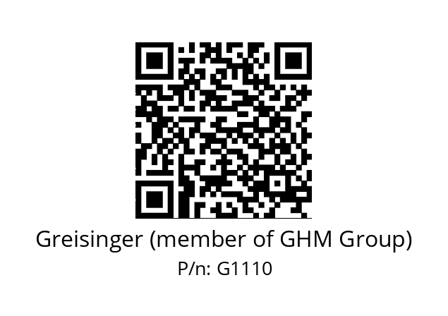   Greisinger (member of GHM Group) G1110