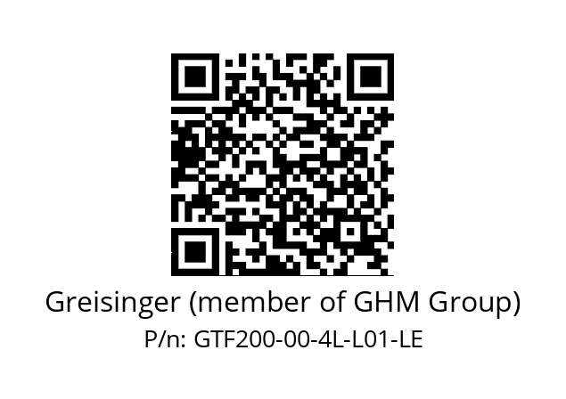   Greisinger (member of GHM Group) GTF200-00-4L-L01-LE