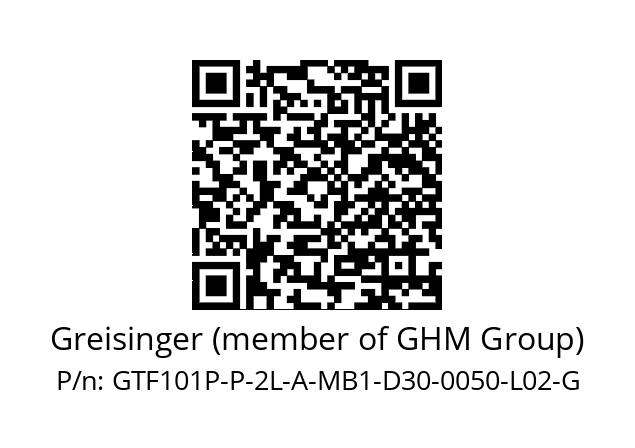   Greisinger (member of GHM Group) GTF101P-P-2L-A-MB1-D30-0050-L02-G