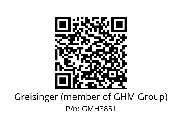   Greisinger (member of GHM Group) GMH3851