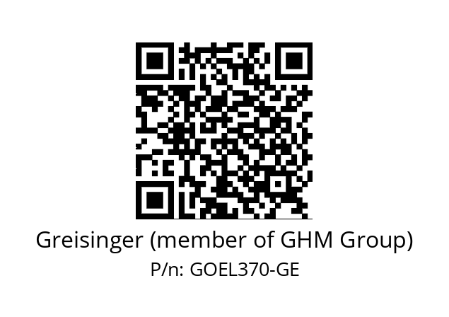   Greisinger (member of GHM Group) GOEL370-GE