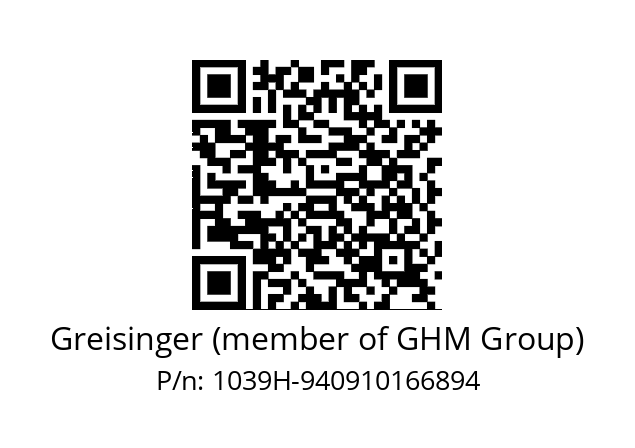   Greisinger (member of GHM Group) 1039H-940910166894