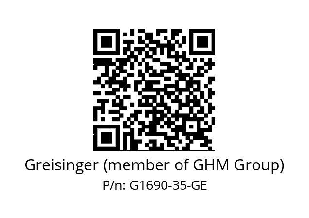   Greisinger (member of GHM Group) G1690-35-GE