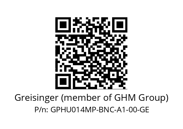   Greisinger (member of GHM Group) GPHU014MP-BNC-A1-00-GE