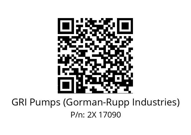   GRI Pumps (Gorman-Rupp Industries) 2X 17090