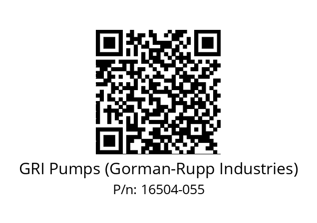   GRI Pumps (Gorman-Rupp Industries) 16504-055