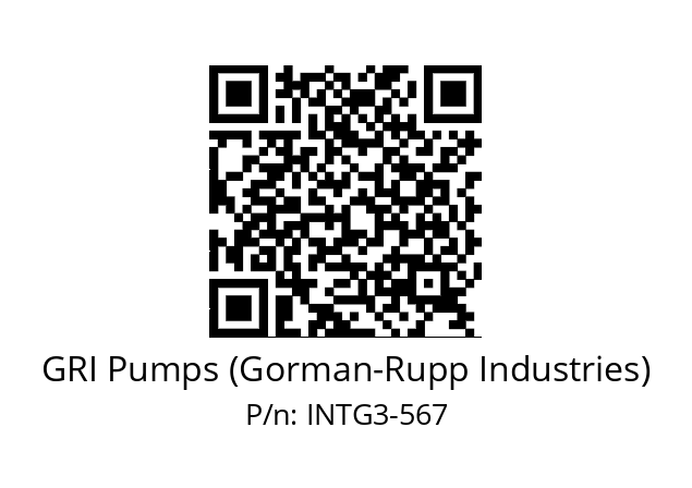   GRI Pumps (Gorman-Rupp Industries) INTG3-567