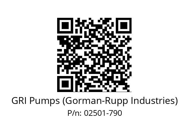   GRI Pumps (Gorman-Rupp Industries) 02501-790