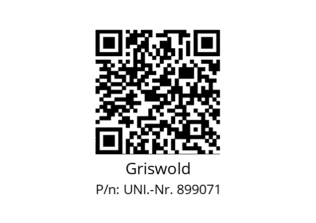   Griswold UNI.-Nr. 899071