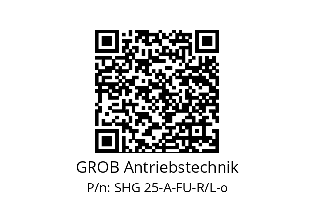   GROB Antriebstechnik SHG 25-A-FU-R/L-o